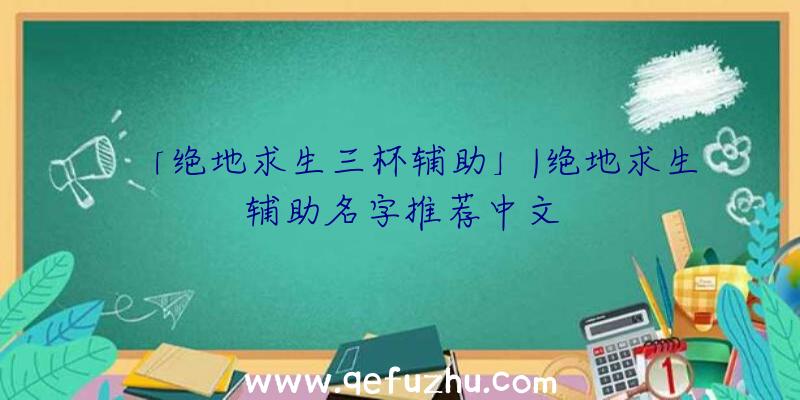 「绝地求生三杯辅助」|绝地求生辅助名字推荐中文